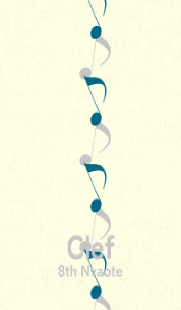 [LINE着せ替え] 八分音符1 マリンブルーの画像1