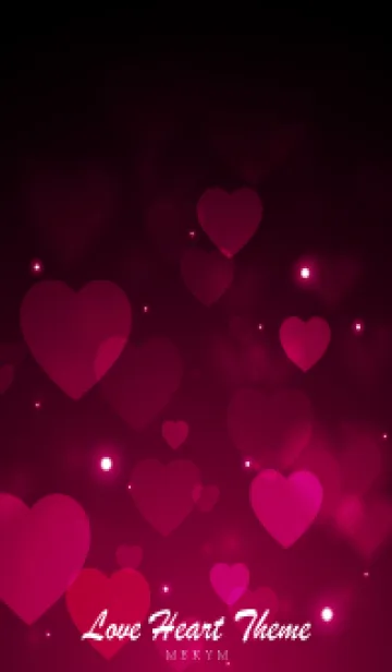 [LINE着せ替え] Love Heart Theme -MAGENTA RED-の画像1