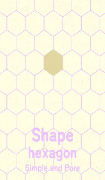 [LINE着せ替え] 六角形のきせかえ クリームの画像1