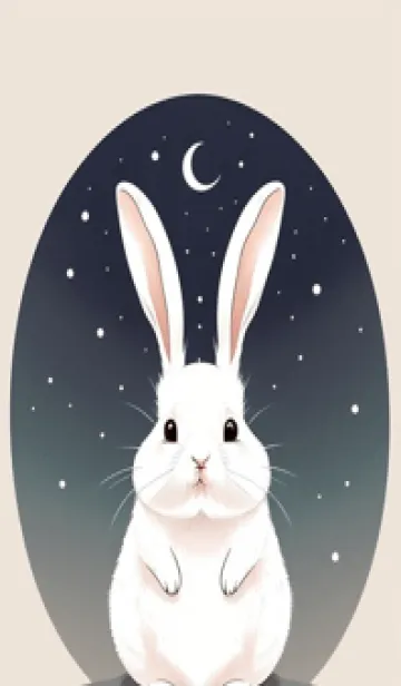 [LINE着せ替え] 可愛いウサギ QWZFの画像1