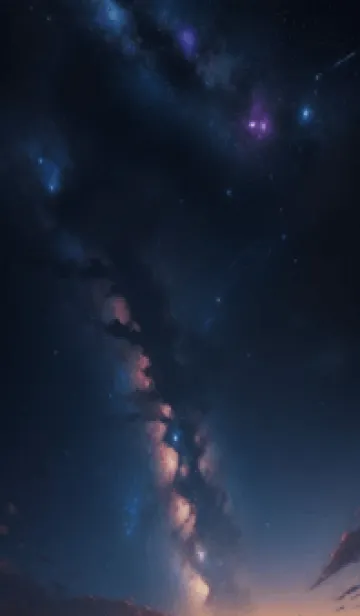 [LINE着せ替え] 夜の山 kMeCの画像1