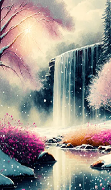 [LINE着せ替え] 優美な冬の風景の着せかえ(Winter-2765)の画像1