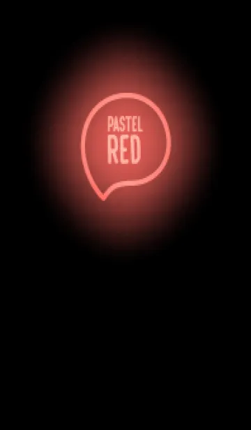 [LINE着せ替え] Pastel Red Neon Theme V7 (JP)の画像1