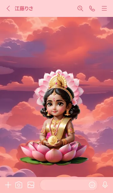 [LINE着せ替え] Love Lakshmi Get rich quickly Theme (JP)の画像2