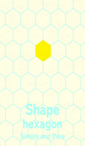 [LINE着せ替え] 六角形のきせかえ ペールレモンの画像1