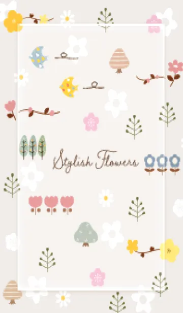 [LINE着せ替え] brown 梅と桜03_1の画像1