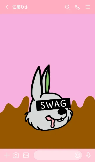 [LINE着せ替え] スワッグ ラビット 64の画像2