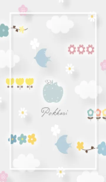 [LINE着せ替え] Gray 幸運の青い鳥01_1の画像1