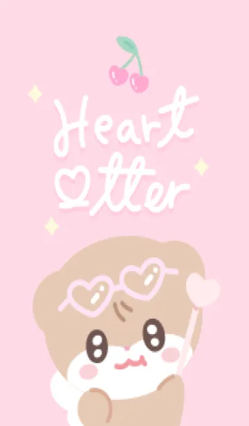 [LINE着せ替え] Heart Otterの画像1