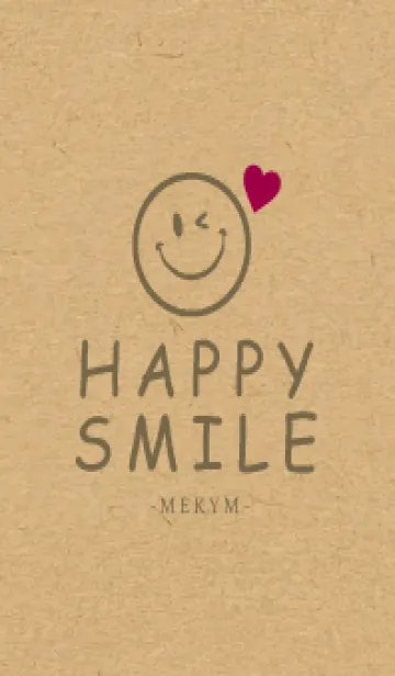 [LINE着せ替え] HAPPY SMILE KRAFT LOVE - MEKYM 34の画像1