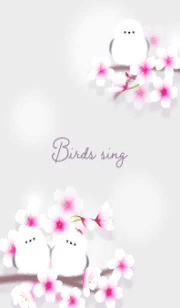 [LINE着せ替え] Greige さえずり02_1の画像1