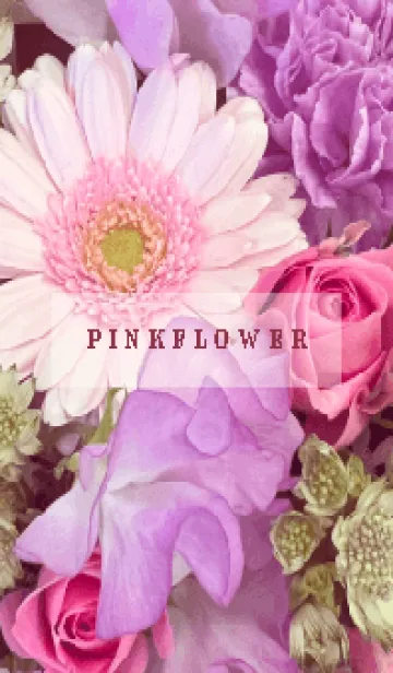 [LINE着せ替え] LOVE FLOWER-PURPLE&PINK-24の画像1