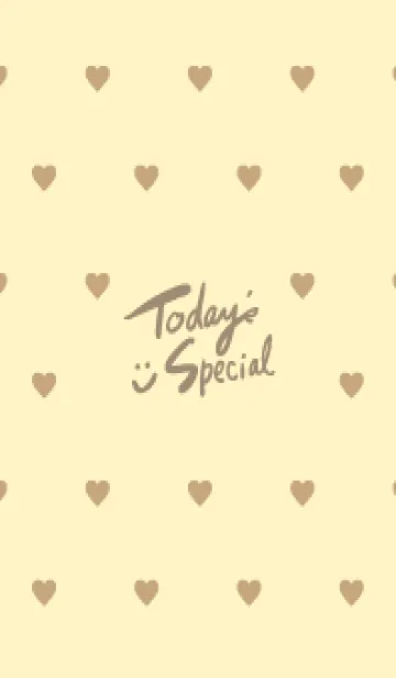 [LINE着せ替え] ハート ブラウン16の画像1