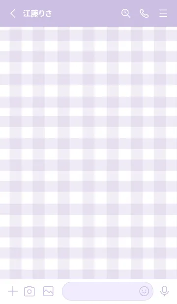 [LINE着せ替え] SIMPLE HEART =check purpleblack=の画像2