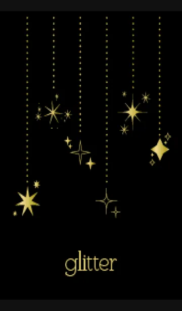 [LINE着せ替え] 輝き 黒色の画像1