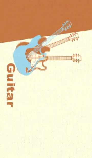 [LINE着せ替え] エレキギター Line  スカイブルーの画像1