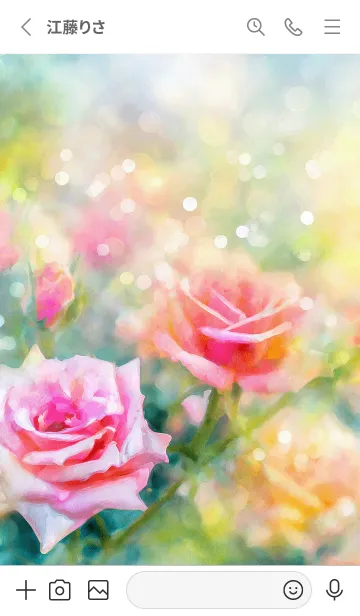 [LINE着せ替え] 薔薇(バラ)の花の着せかえ(R2842)の画像2