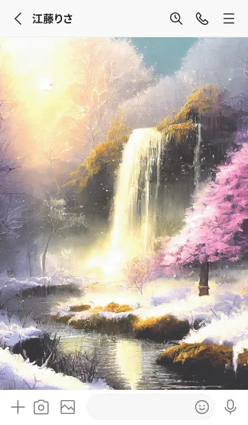 [LINE着せ替え] 優美な冬の風景の着せかえ(Winter-2784)の画像2