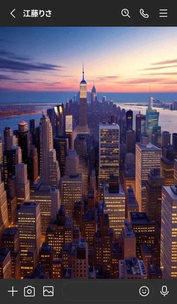 [LINE着せ替え] 都市の夜景 xf84の画像2