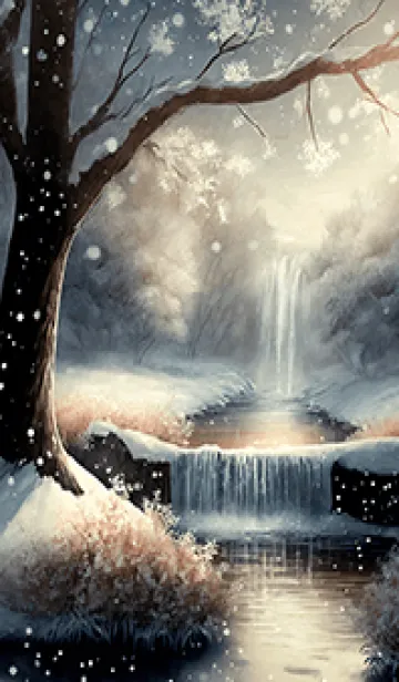 [LINE着せ替え] 優美な冬の風景の着せかえ(Winter-2787)の画像1