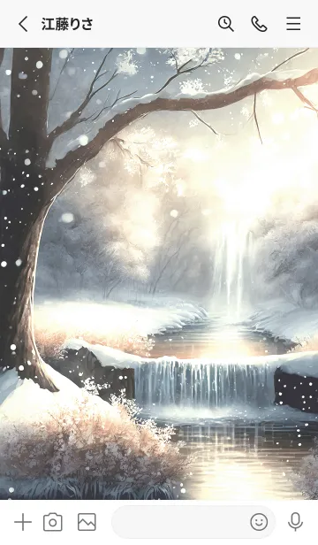 [LINE着せ替え] 優美な冬の風景の着せかえ(Winter-2787)の画像2