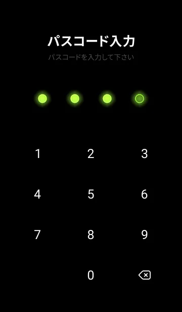 [LINE着せ替え] Pear Green Neon Theme V7 (JP)の画像4