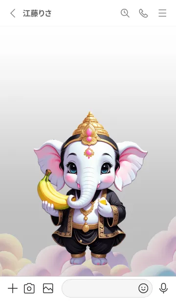 [LINE着せ替え] Black Ganesha for rich Theme (JP)の画像2