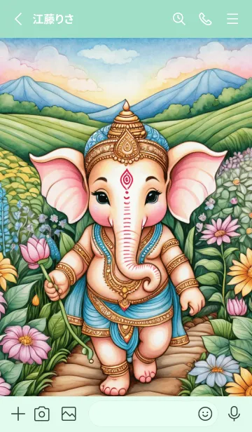 [LINE着せ替え] Ganesha Wealthy Theme (JP)の画像2