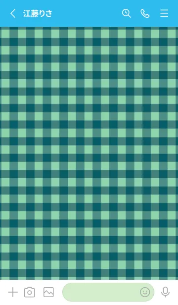 [LINE着せ替え] シンプル チェック 93の画像2