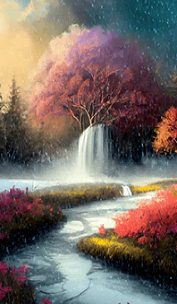 [LINE着せ替え] 優美な冬の風景の着せかえ(Winter-2789)の画像1