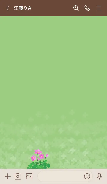 [LINE着せ替え] 3月の誕生花＊オキザリスの画像2