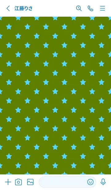 [LINE着せ替え] シンプル カラー スターズ 52の画像2