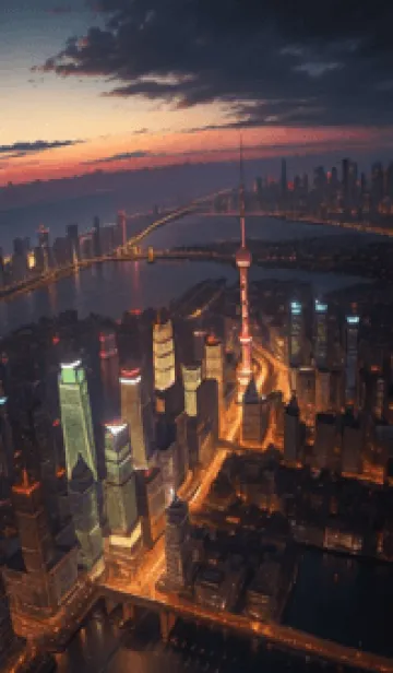 [LINE着せ替え] 都市の夜景 sxC4の画像1