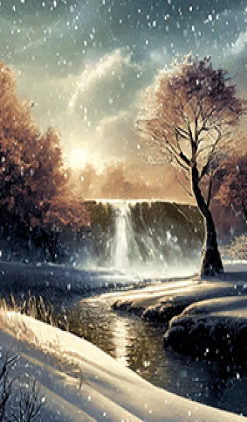 [LINE着せ替え] 優美な冬の風景の着せかえ(Winter-2793)の画像1