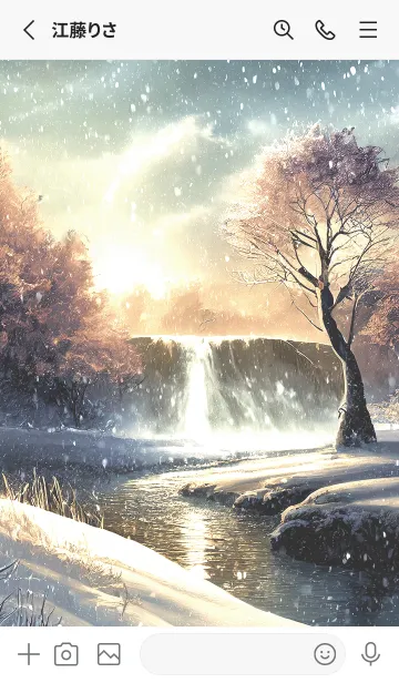 [LINE着せ替え] 優美な冬の風景の着せかえ(Winter-2793)の画像2