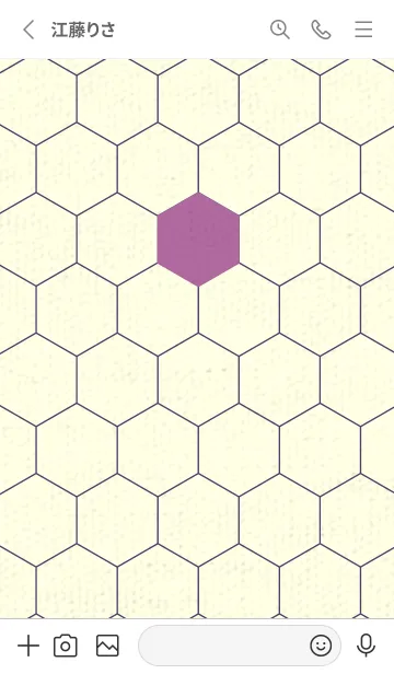 [LINE着せ替え] 六角形のきせかえ モーベットの画像2