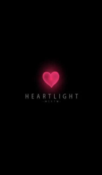 [LINE着せ替え] BLACK - HEART LIGHT 4の画像1