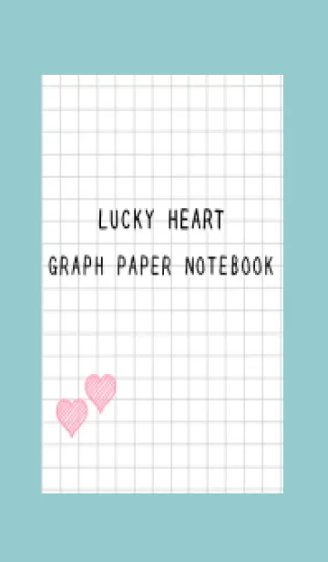 [LINE着せ替え] 幸運ハートの方眼紙/くすみミントグリーンの画像1