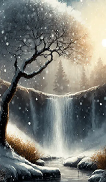 [LINE着せ替え] 優美な冬の風景の着せかえ(Winter-2795)の画像1