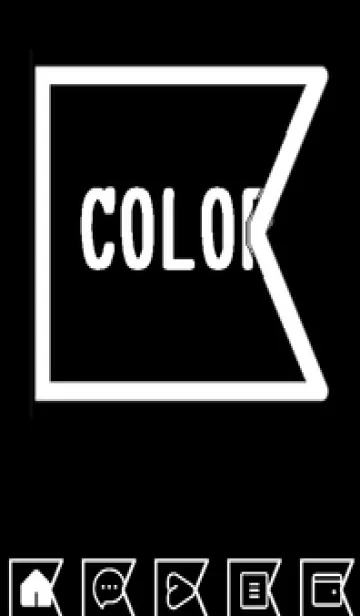 [LINE着せ替え] bw color O55の画像1