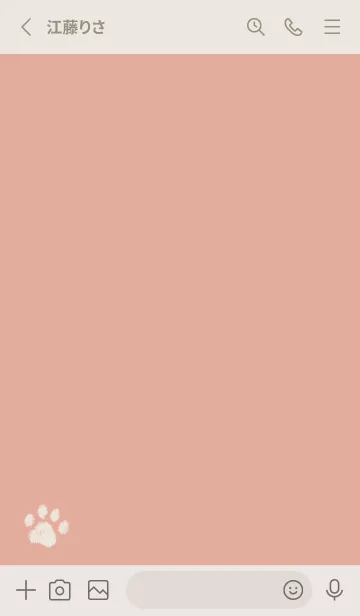 [LINE着せ替え] 大人可愛い肉球 -コーラルピンク-の画像2