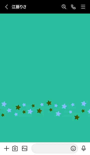 [LINE着せ替え] シンプル カラー スター 198の画像2