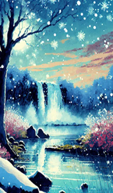 [LINE着せ替え] 優美な冬の風景の着せかえ(Winter-2798)の画像1