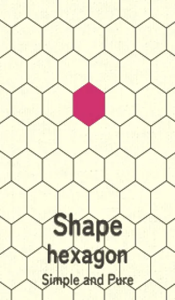 [LINE着せ替え] 六角形のきせかえ 紅色の画像1