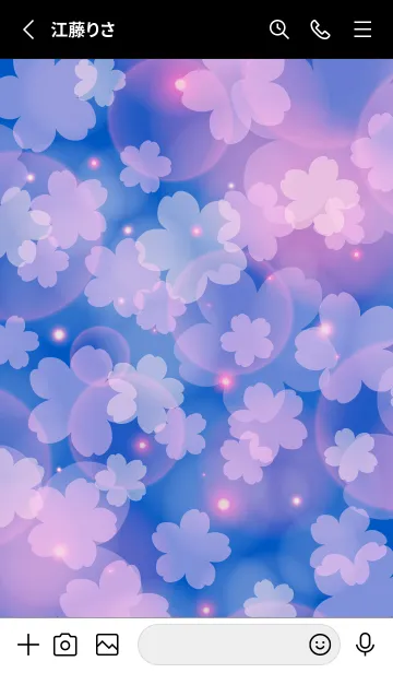 [LINE着せ替え] Cherry Blossoms NIGHT-SAKURA 5の画像2