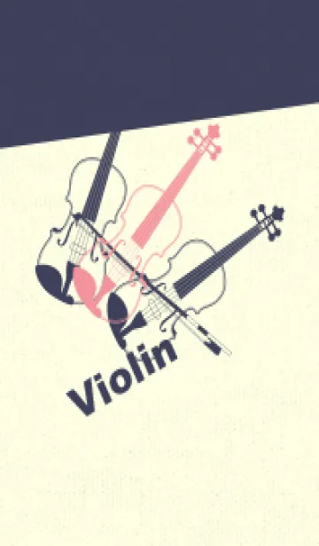 [LINE着せ替え] Violin 3カラー キューピッドピンクの画像1
