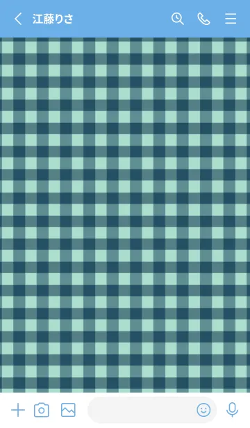 [LINE着せ替え] シンプル チェック 94の画像2