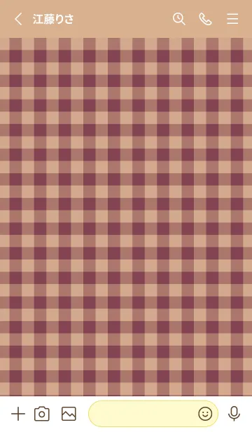 [LINE着せ替え] ハート ギンガムチェック .2の画像2