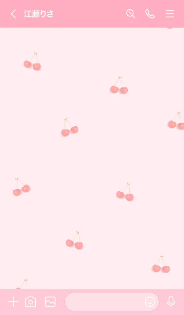 [LINE着せ替え] フレッシュでかわいいさくらんぼ♪18の画像2