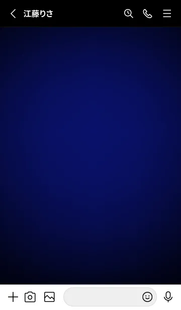 [LINE着せ替え] Navy Blue Light Theme V7 (JP)の画像2